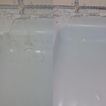 Shower tray crack repaired in Newport Swansea