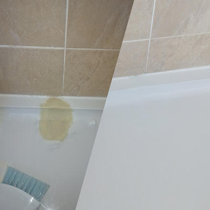 Acrylic shower tray crack repair done Cardiff