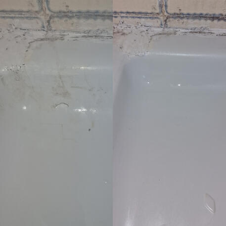 Shower tray crack repaired in Newport Swansea