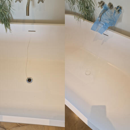 Stone resin bath had a massive crack in it. Was leaking water and now it's repaired. Happy customer